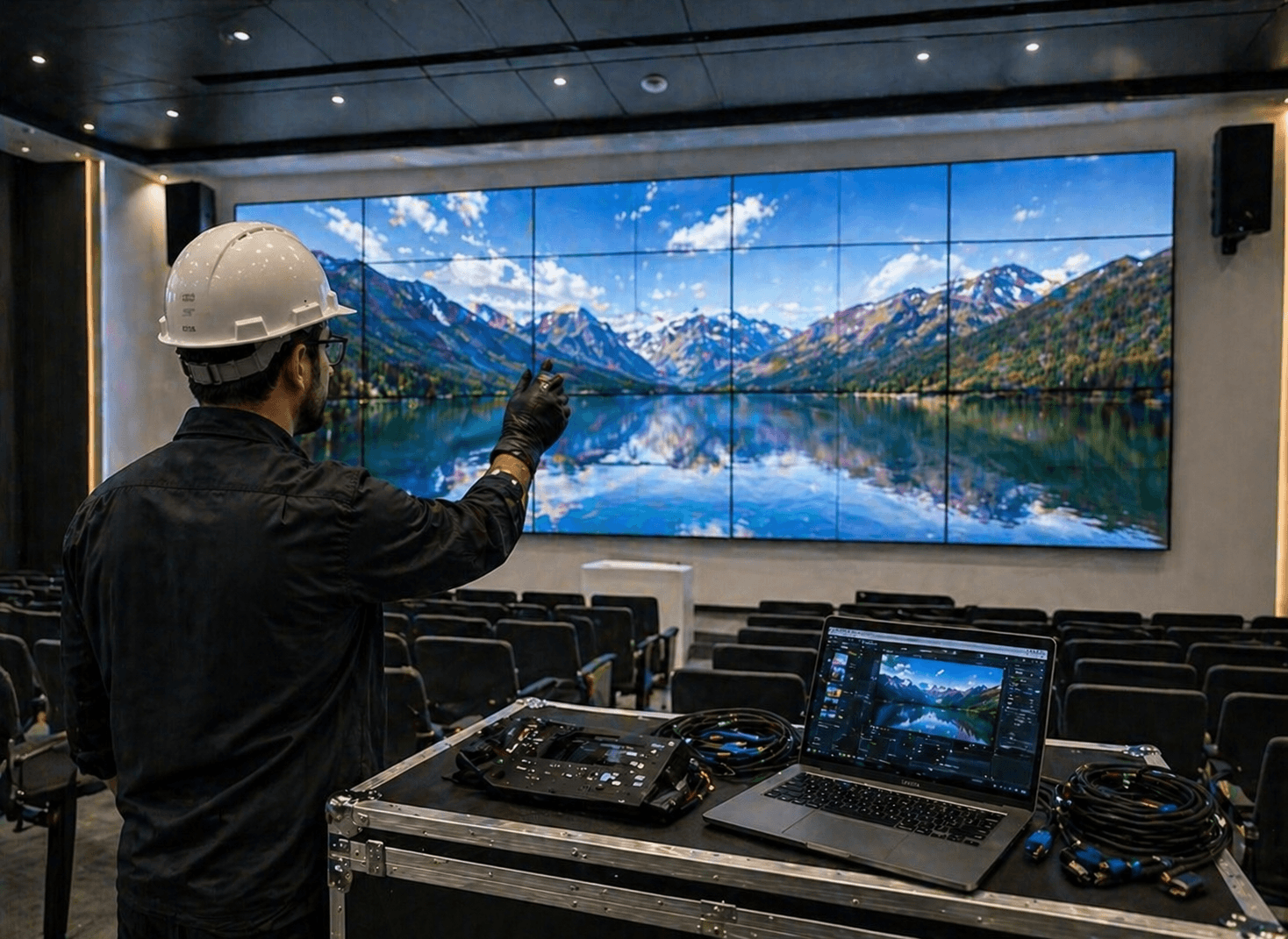 Audiovisual y video wall corporativo para empresas — servicio corporativo TCHAR en CDMX