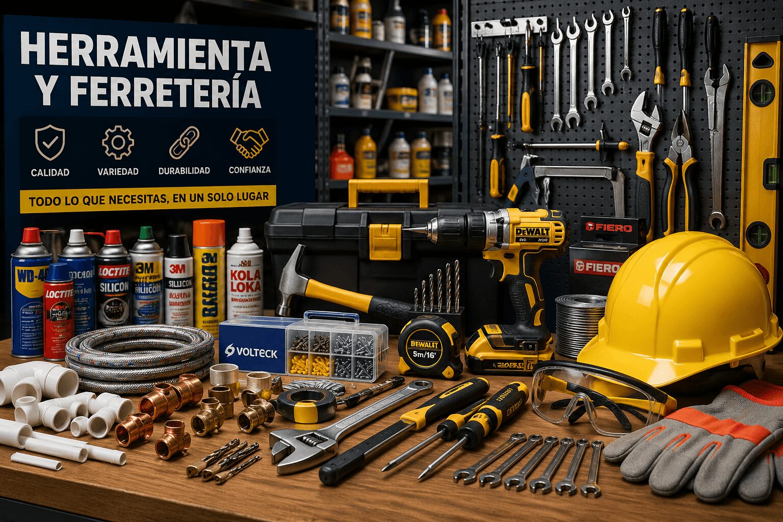 Herramienta y ferretería para empresas — proveedor corporativo TCHAR en CDMX
