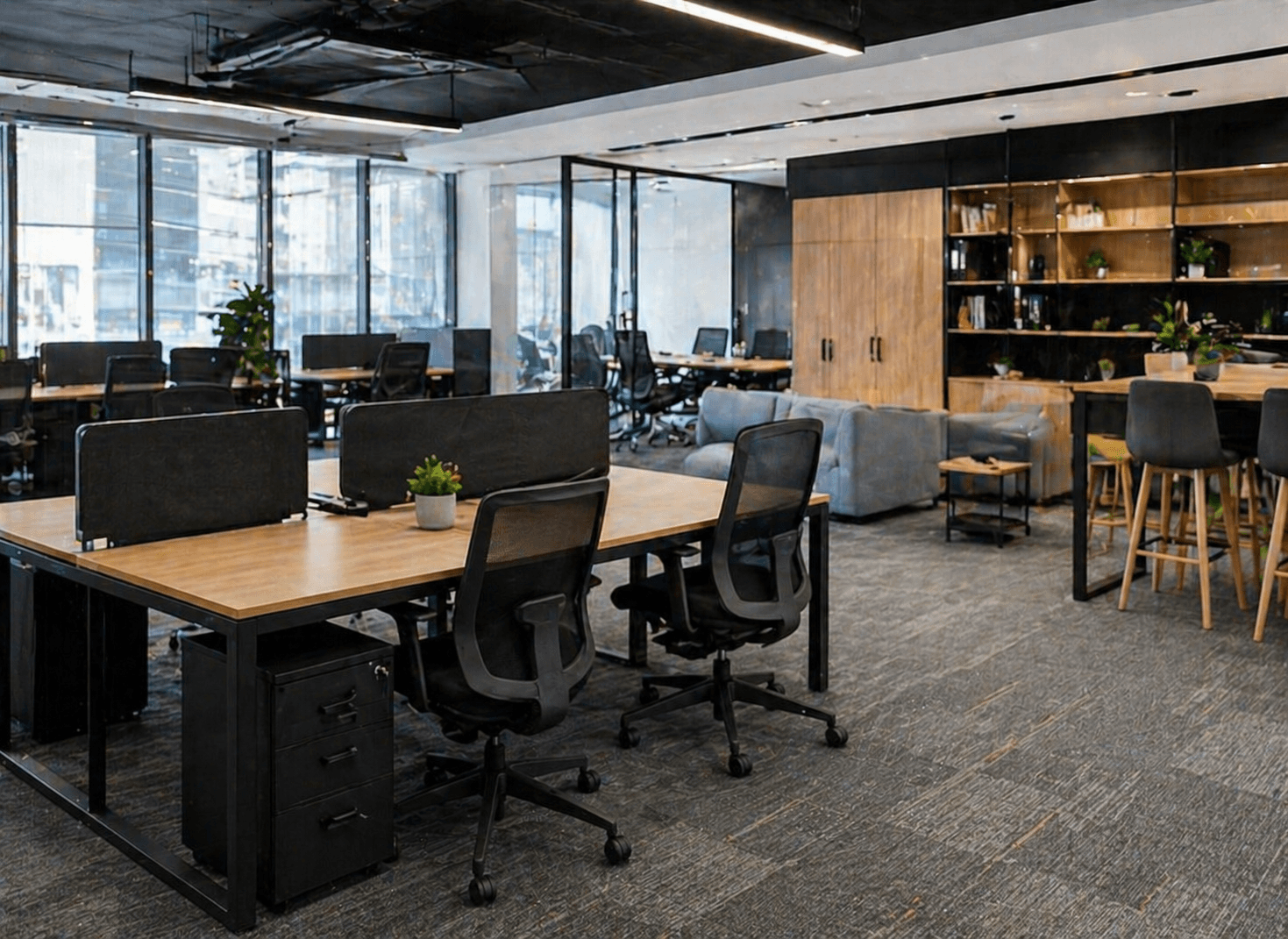 Mobiliario y adecuación de espacios para empresas — servicio corporativo TCHAR en CDMX