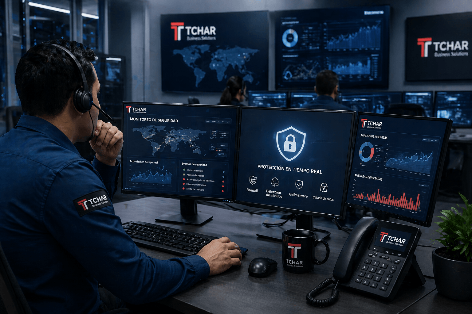 Seguridad, mantenimiento y soporte técnico para empresas en CDMX y zona metropolitana — TCHAR