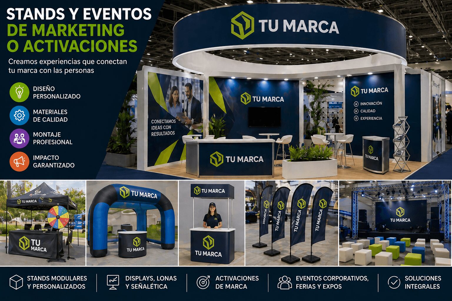 Stands y eventos para empresas en México — soluciones de marketing corporativo TCHAR